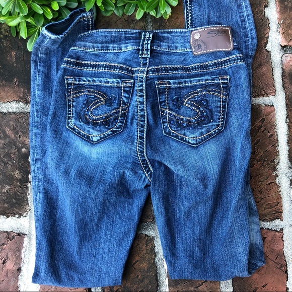 Silver Suki Jegging medium wash jeans size  24 - Picture 4 of 8